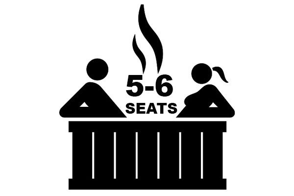 5-6 Seats